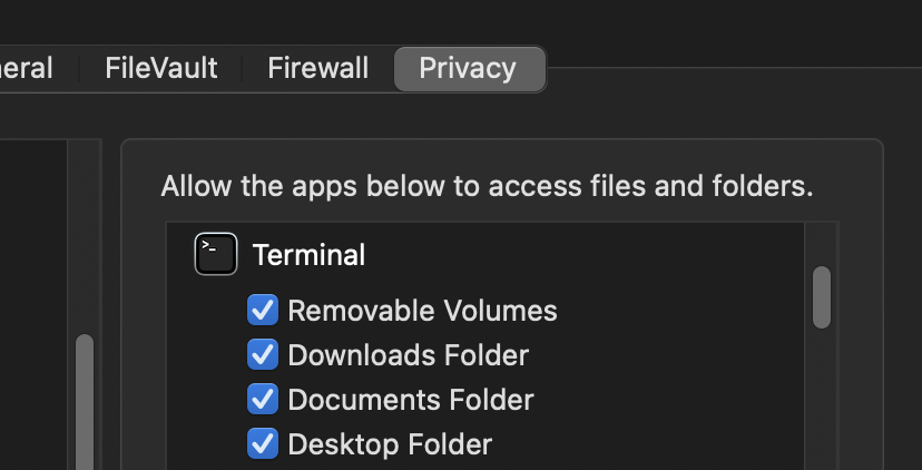 Folder Permissions